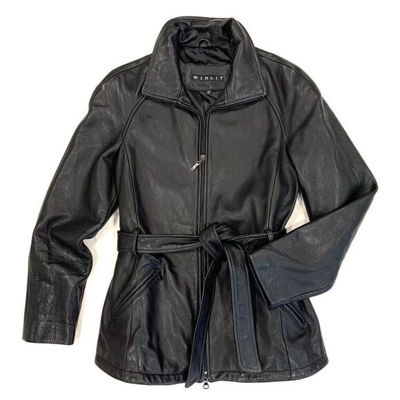 WINLIT Pebbled Leather Jacket (Sz S) - Picture 1 of 12